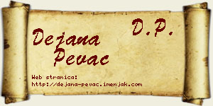 Dejana Pevac vizit kartica